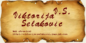 Viktorija Selaković vizit kartica